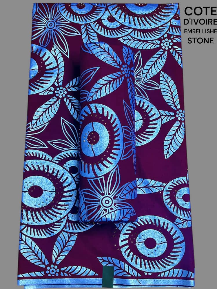 Côte d'Ivoire Embellished Stone Fabric