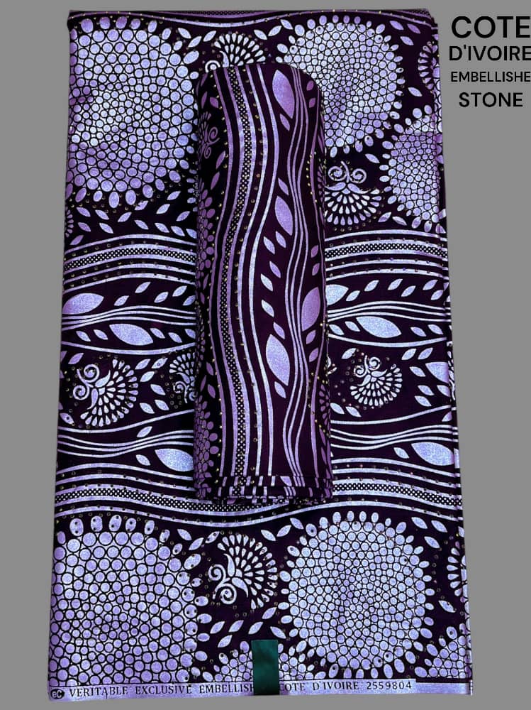 Côte d'Ivoire Embellished Stone Fabric