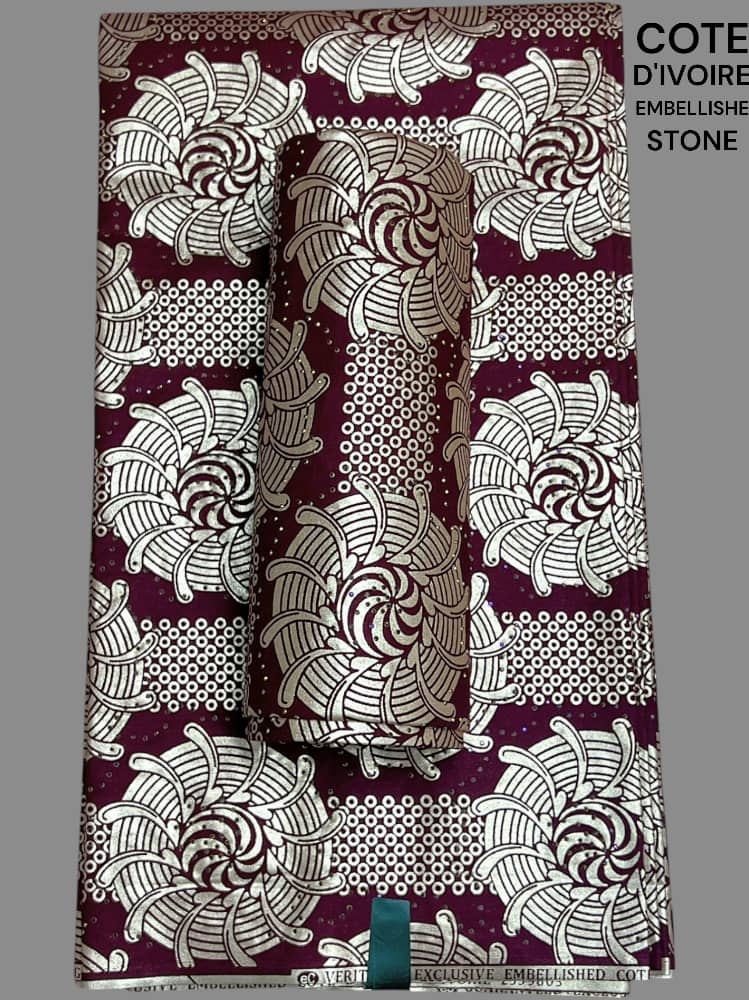 Côte d'Ivoire Embellished Stone Fabric